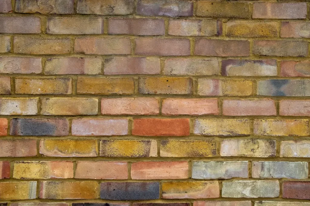 a close up of a brick wall